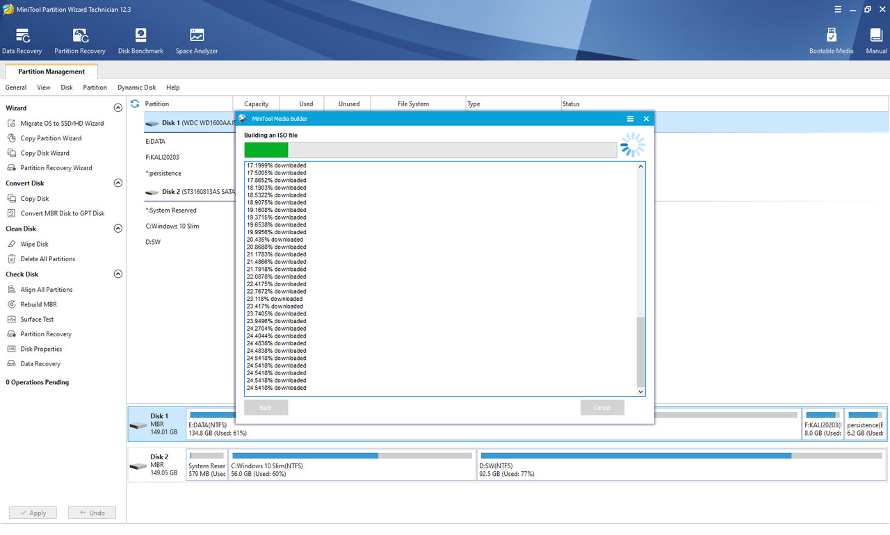 MiniTool Partition Wizard Technician 12.5 WinPE (x64) Multilingual Pwog1J