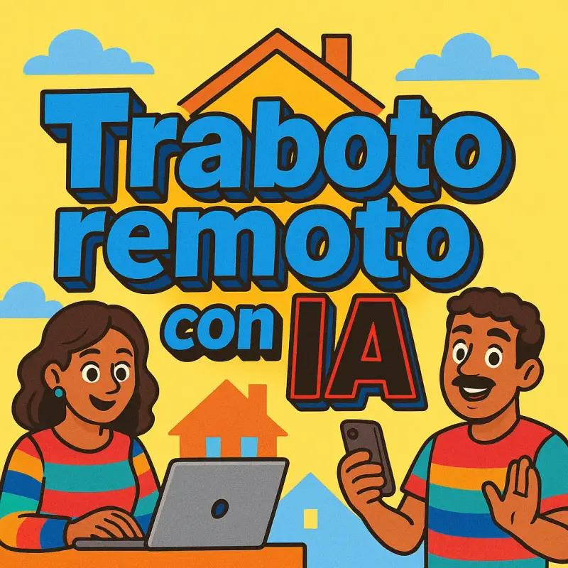 Trabajo remoto con IA desde casa