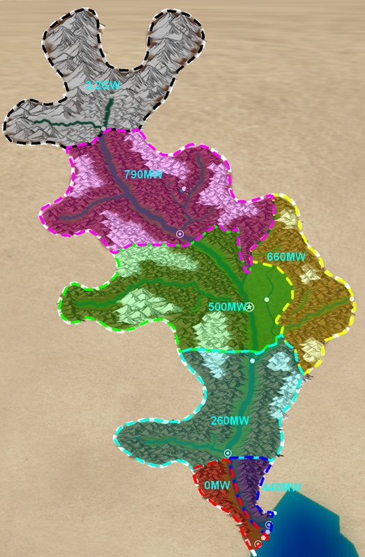 débit et régions