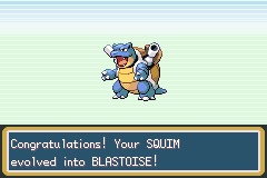 a freshly evolved blastoise.