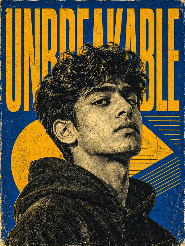 Retro Halftone Editorial Poster
