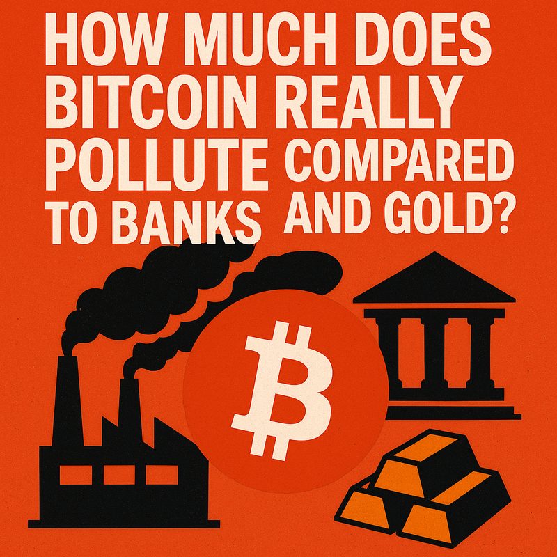 How much does Bitcoin really pollute compared to banks and gold?