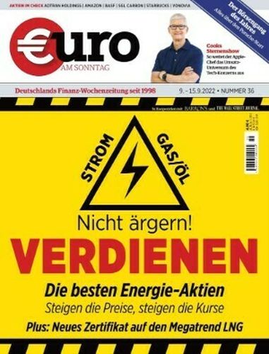 Cover: Euro am Sonntag Finanzmagazin No 36 vom 09 September 2022 Cover: Euro am Sonntag Finanzmagazin No 36 vom 09 September 2022
