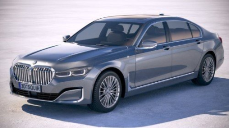 BMW 7-series G12 long 2020 3D model
