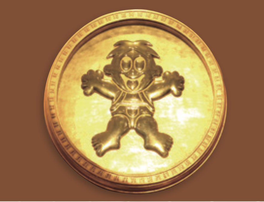 金字招牌纯金旺仔标志