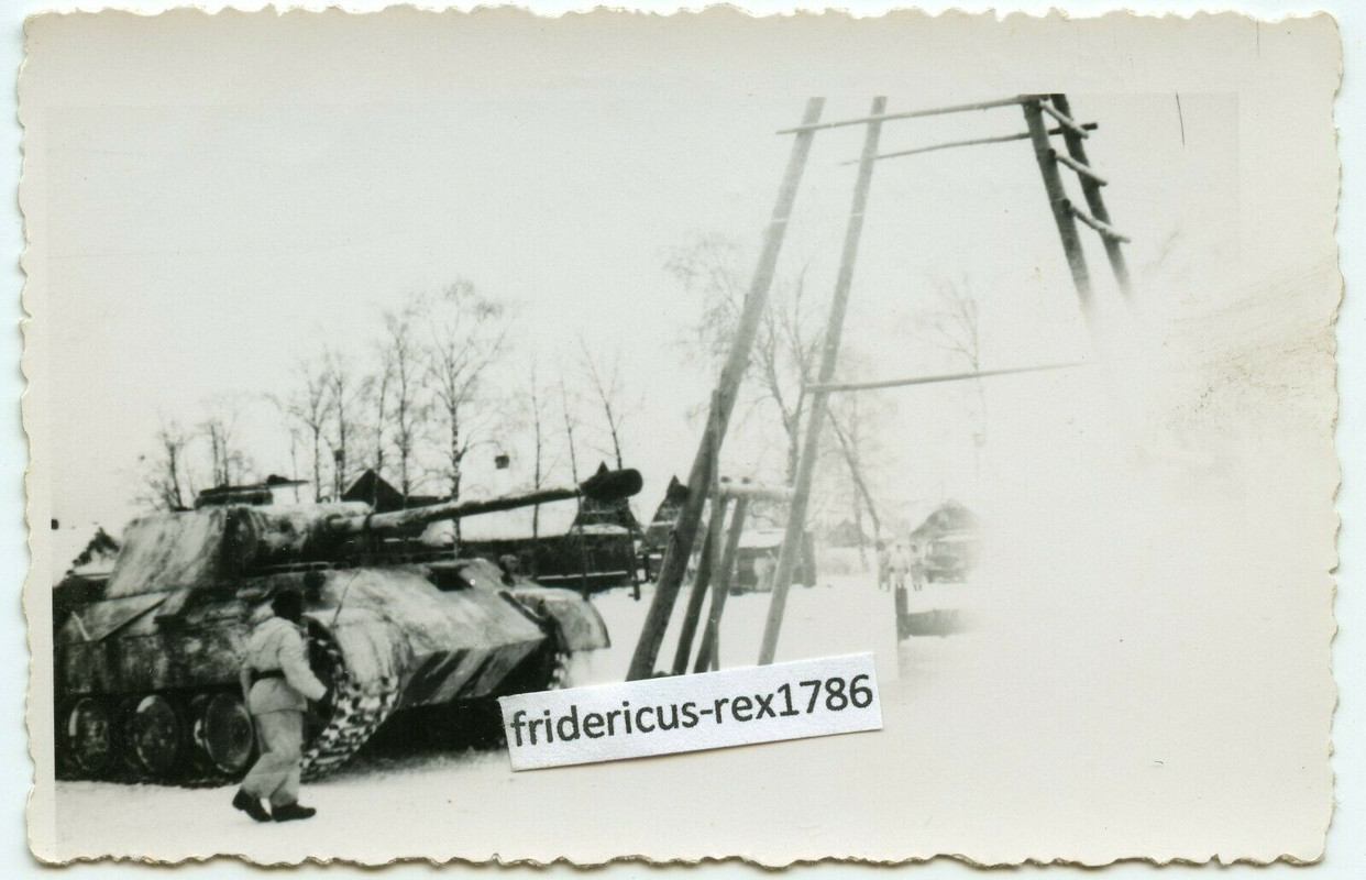 C28 Foto 12 Panzer Div. PzKpfw V Panther am Brückenkopf von Oranienbaum 1943