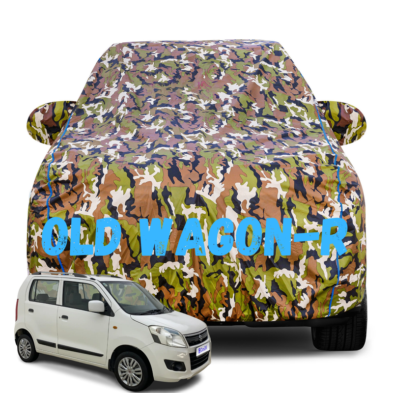 Old Wagon R Army Car Cover