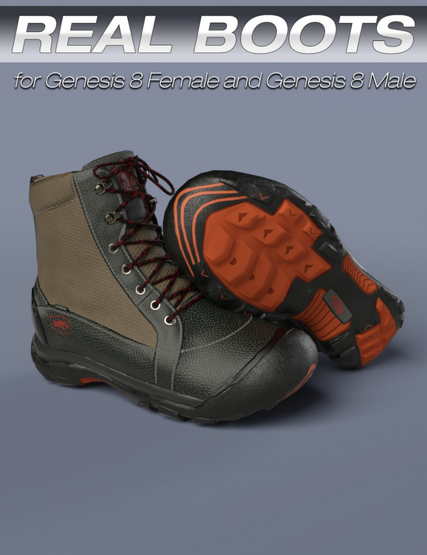S3 D Real Boots for Genesis 8