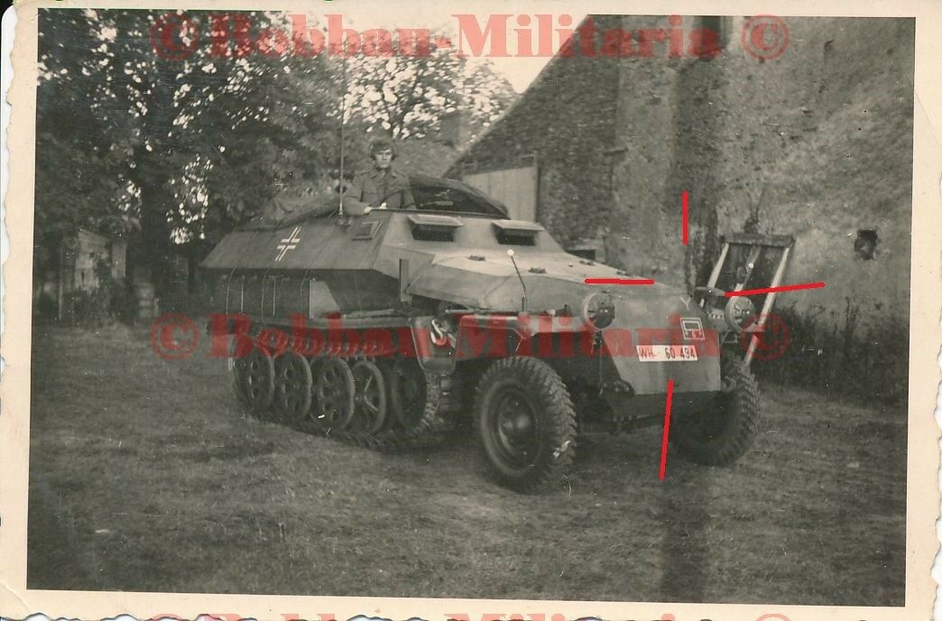 Schützenpanzerwagen SdKfz 251 Kennung 7.Panzer-Division WH-60 49