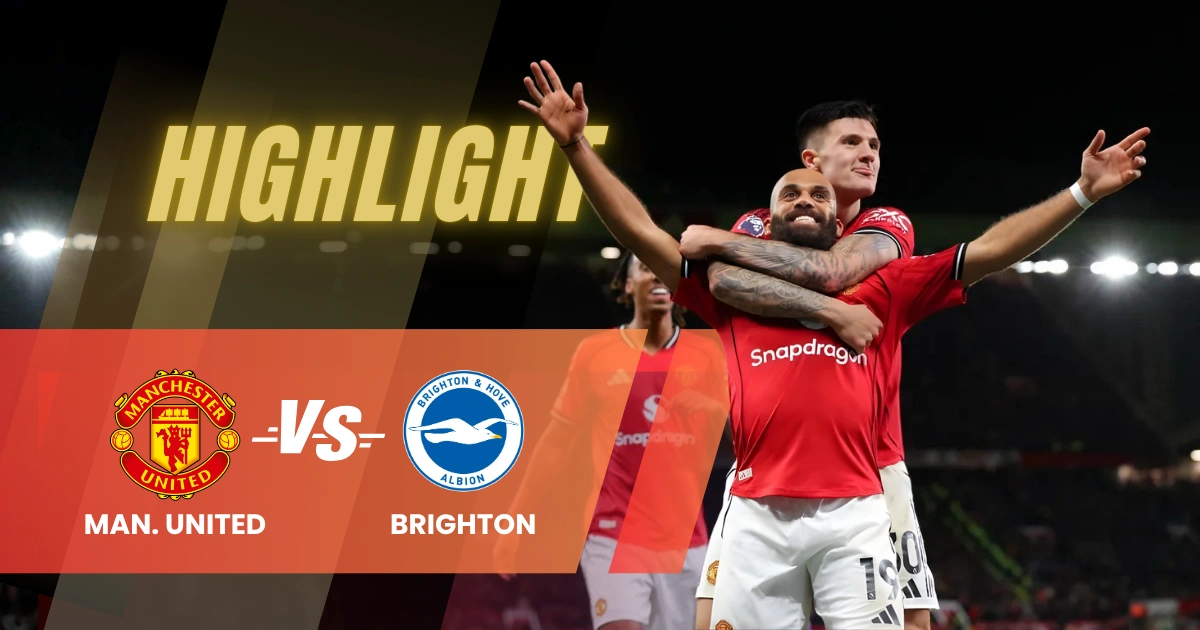 highlights Setan Merah Bangkit! Mbeumo & Cunha Antar MU Melaju ke 4 Besar