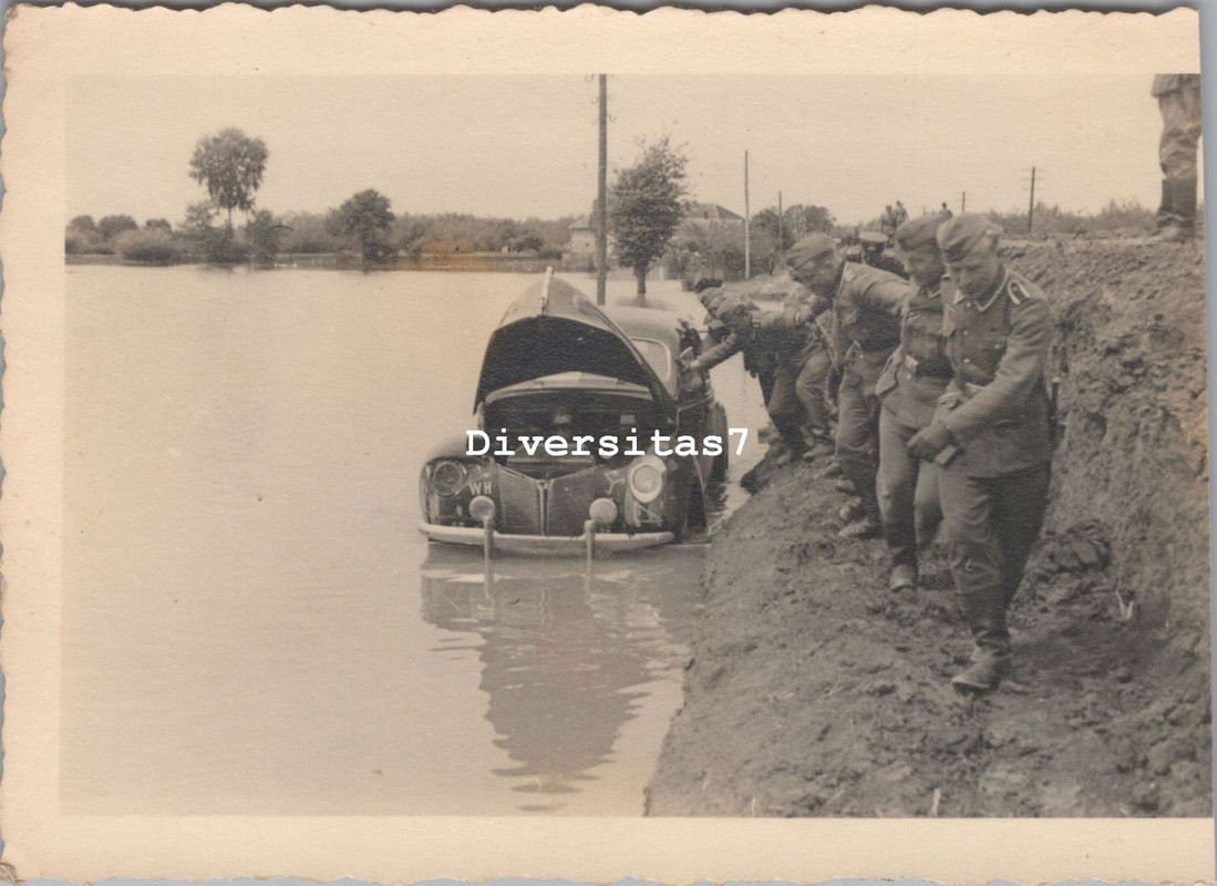Foto, Wk2, Hochwasser vor Belgrad Serbien 1941