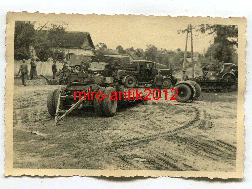 Wehrmacht, LKW, Faun ZR, Anhänger, Panzer, Orel,