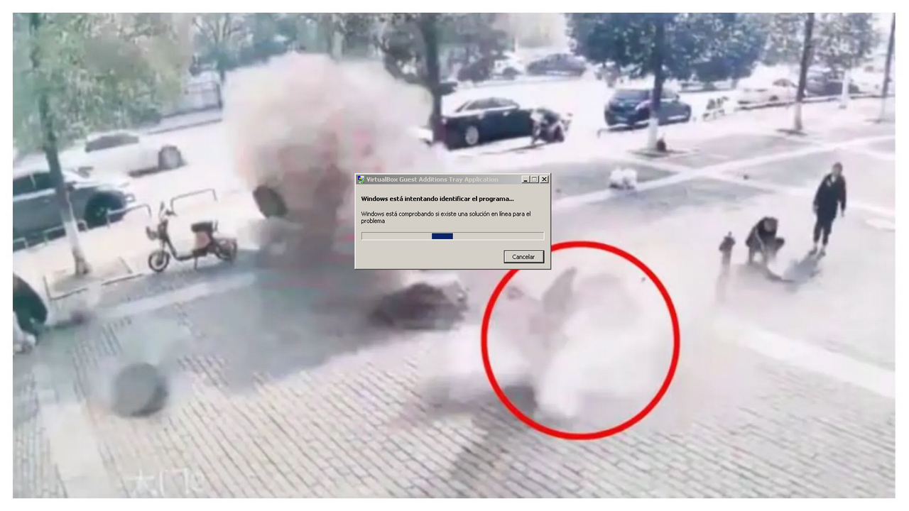 Niños provocan fuerte explosión al arrojar petardos en alcantarilla