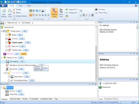 Desktop TreNotes 9.20.0421.2