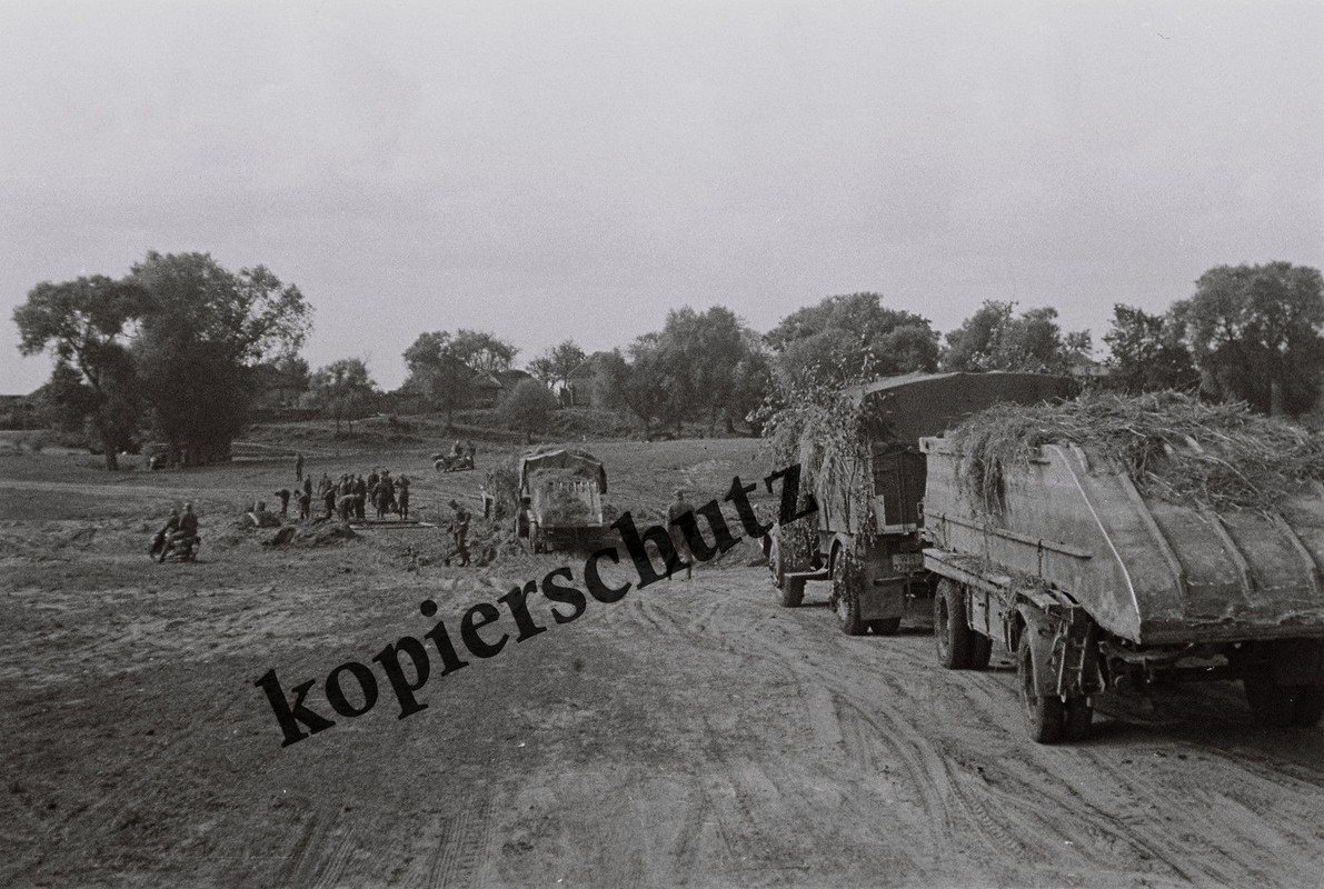 Rußland Brückenkolonne des Pionier-Batls. 16 Pon