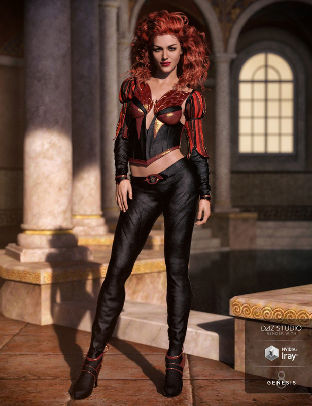 Phoenix Dawn Outfit for Genesis 8 Female(s) Phoenix Dawn Outfit for Genesis 8 Female(s)
