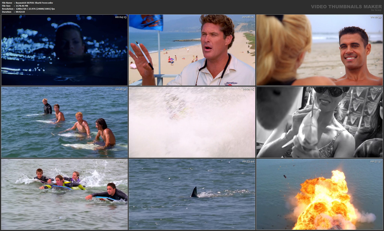 Baywatch S07E01 Shark Fever.mkv