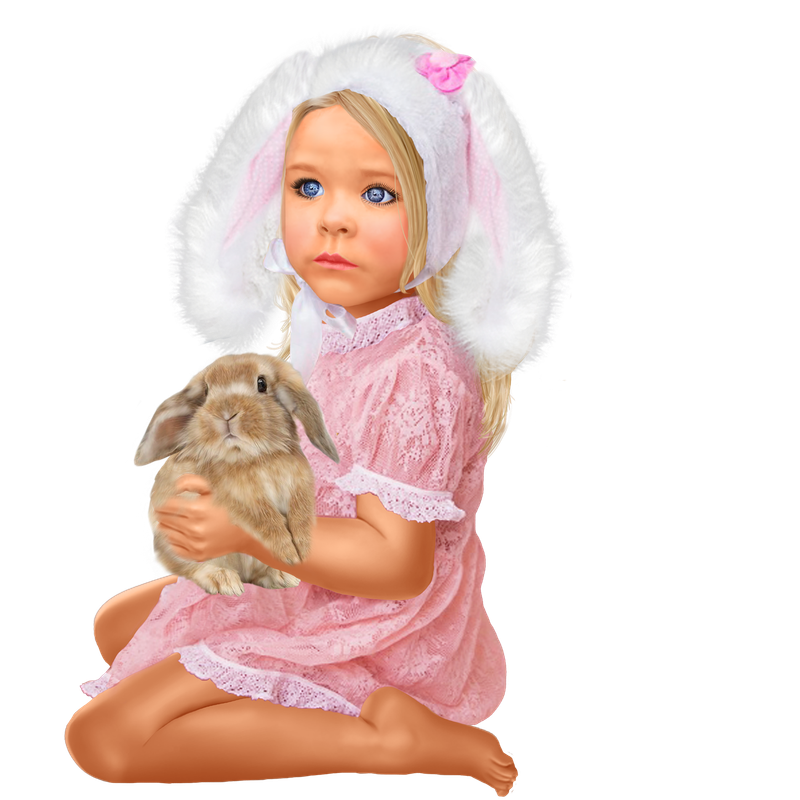 Baby_with_a_rabbit 3