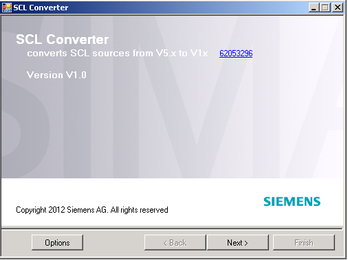 Wizard for converting SCL source files from V5.x to V1x Wizard for converting SCL source files from V5.x to V1x