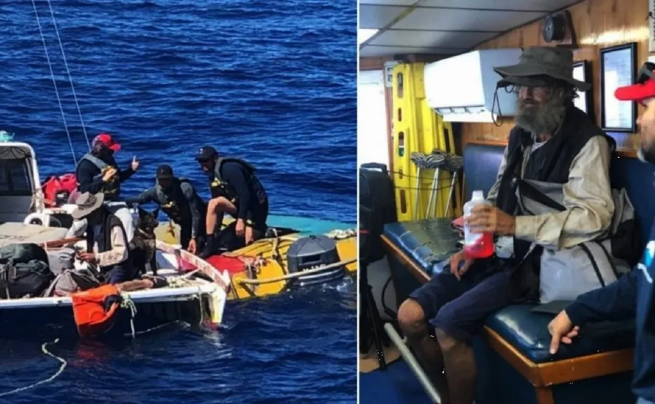 Hombre es hallado en isla virgen de México, naufragó 3 meses junto a su perro