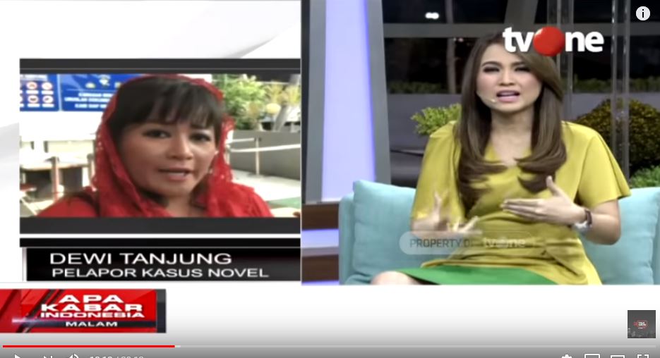 Pendapat Dewi Tanjung soal penangkapan penyerang Novel Baswedan 