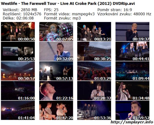 Westlife - The Farewell Tour - Live At Croke Park (2012)