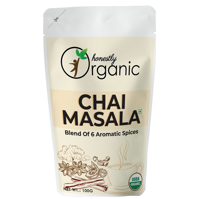 Honestly Organic Chai Masala 100g Sachet of 100 GM