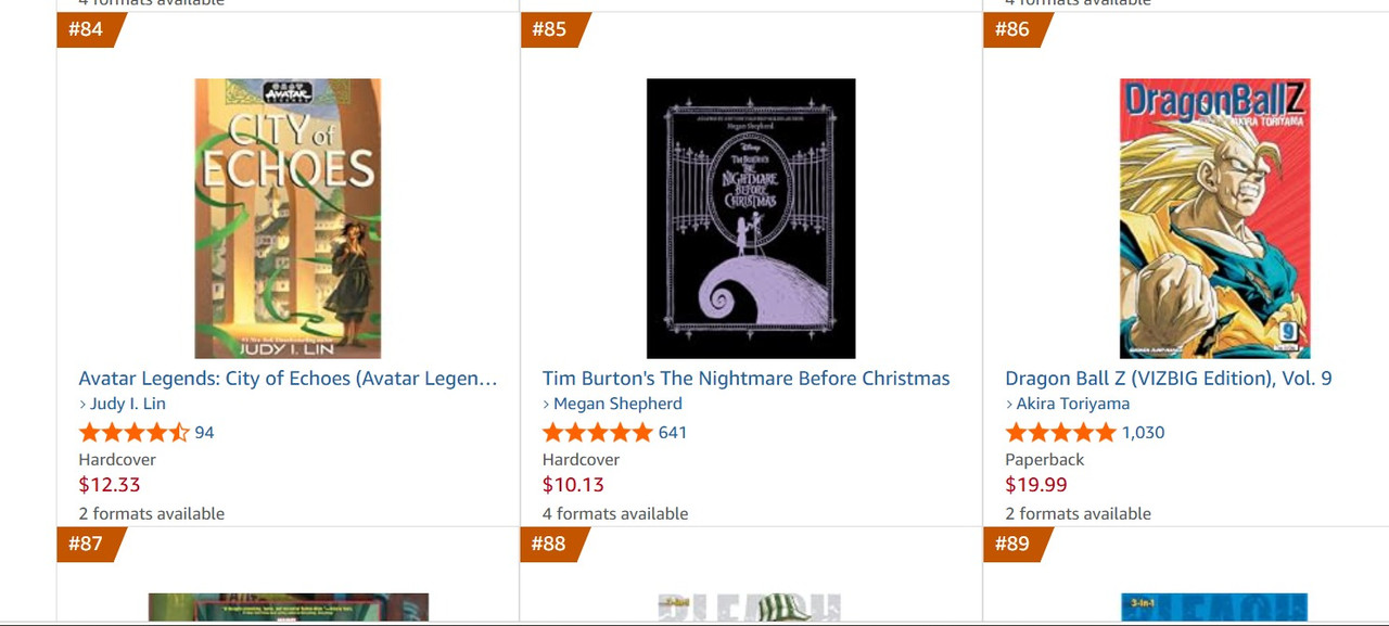 City of Echoes Oct 12 Amazon sales ranking