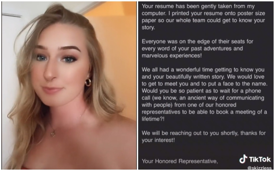 Joven buscaba empleo y al enviar su currículum terminaron burlándose de ella