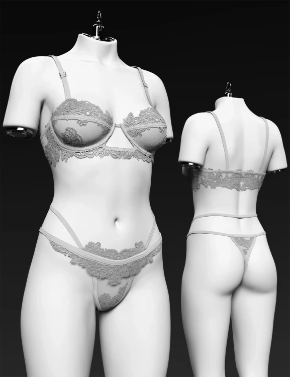 X-Fashion Femme Lingerie Set for Genesis 9, 8 and 8.1 Female