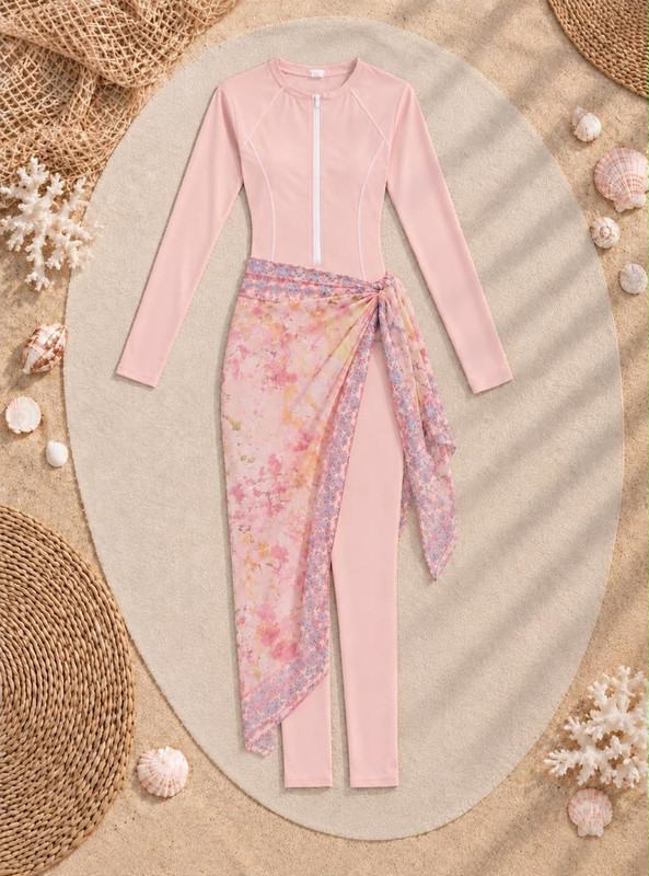 Flora Swimsuit Three-piece