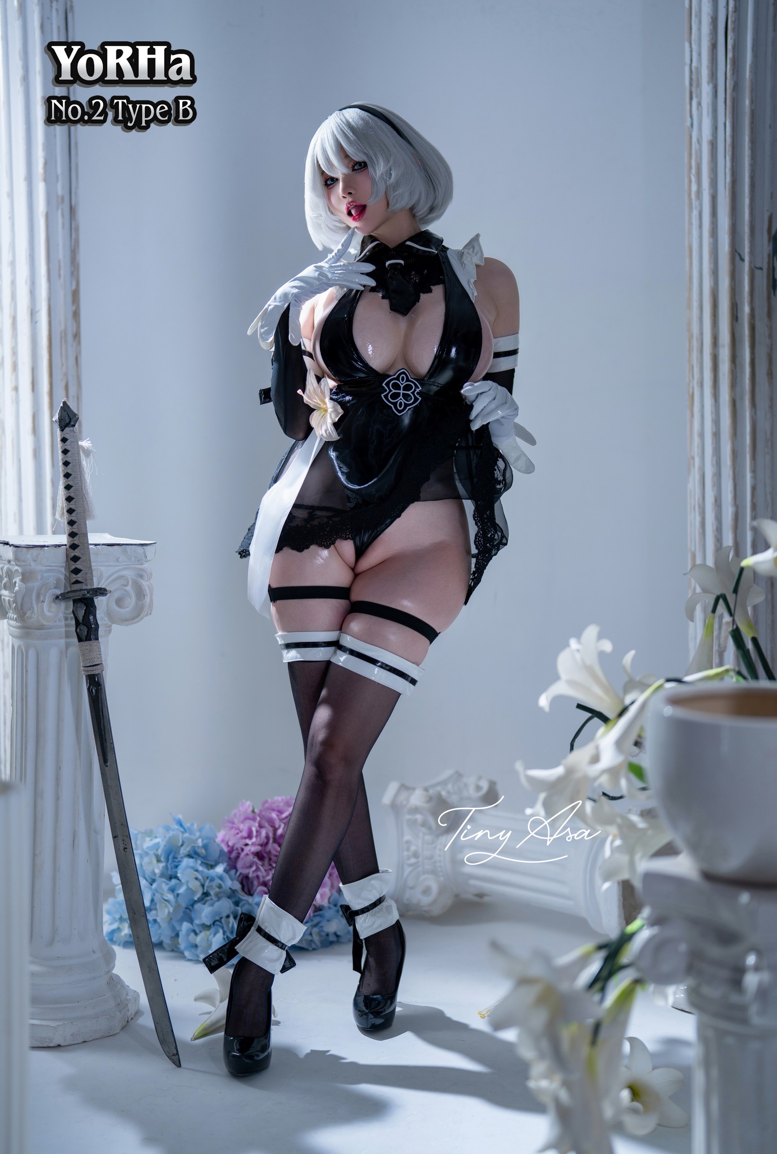 Tiny Asa – YoRHa-2B 尼尔2B Cos 超清写真（85P-480.4MB）插图5