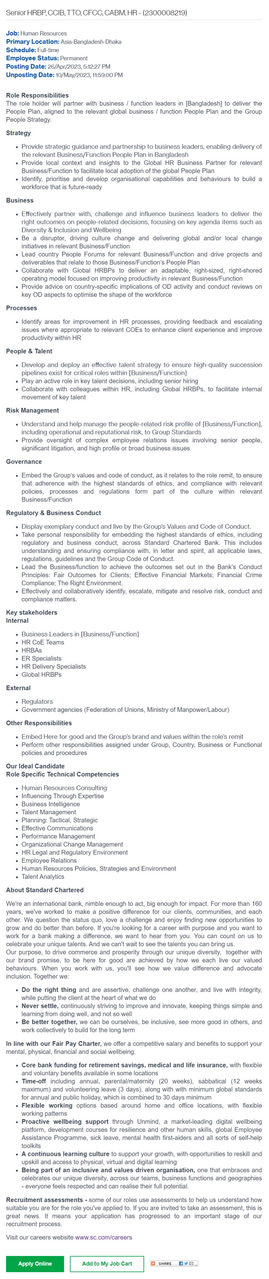 Standard Chartered Bank Job Circular 2023 Daily Hot Jobs