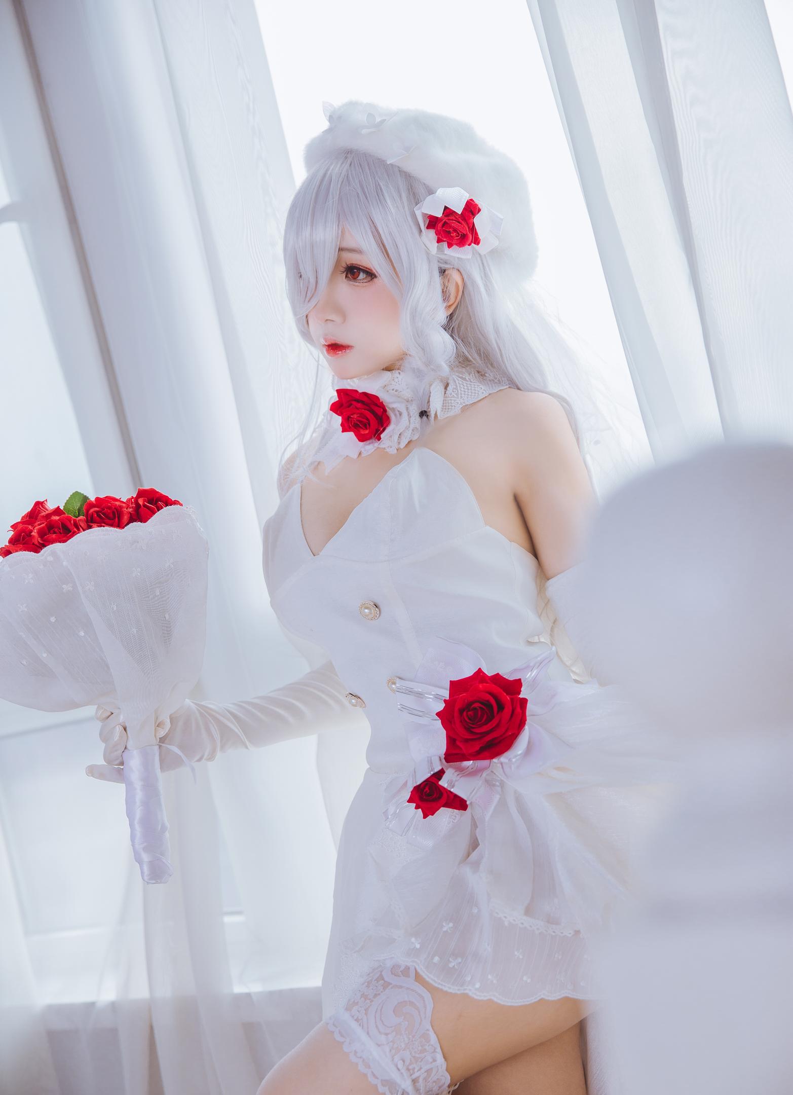 喵糖映画 VOL.123 日奈娇 - 花嫁cos 8
