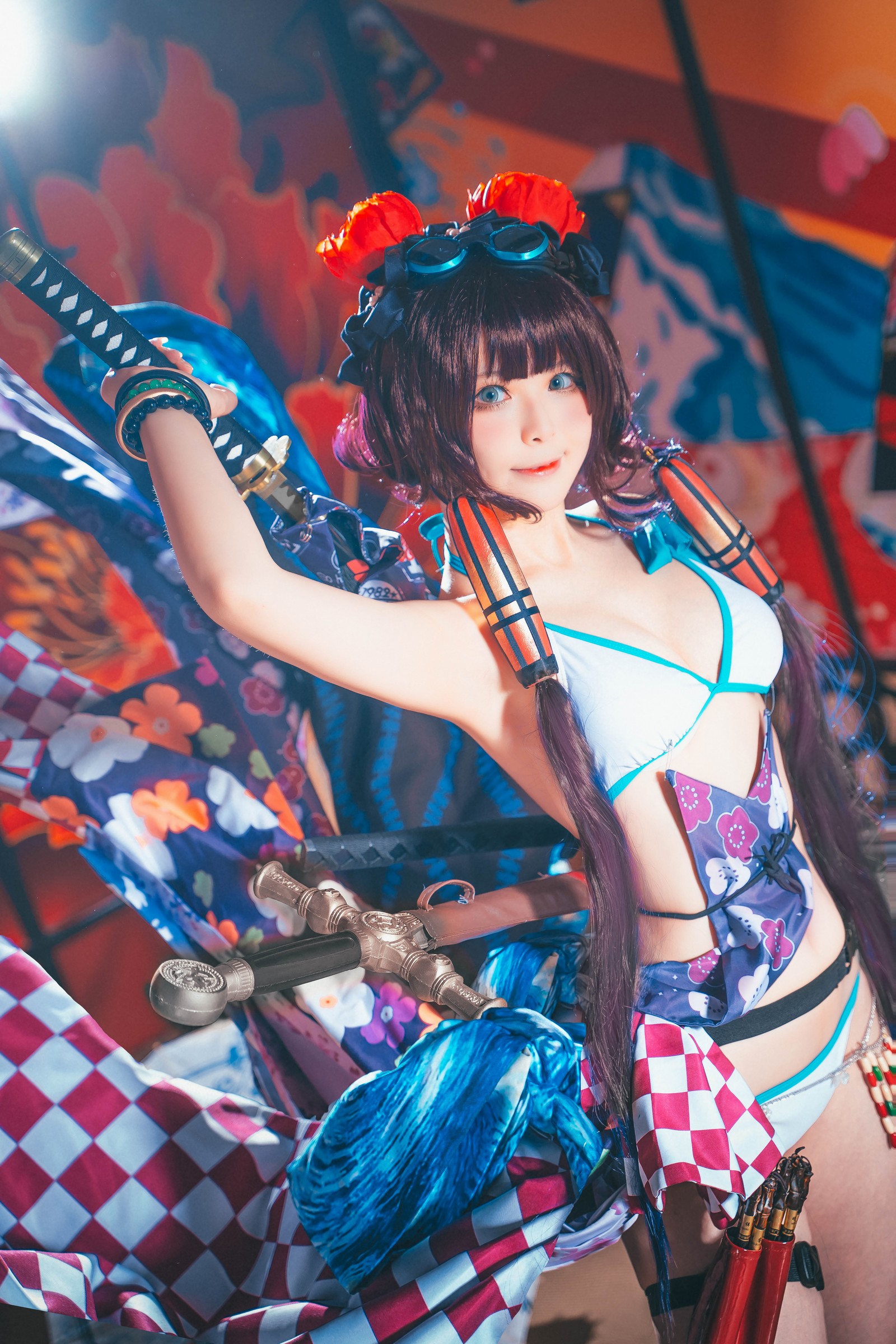 w百合欧皇子w 水着阿荣写真集 – 泳装COS 高清图集 [21P-232MB]插图5