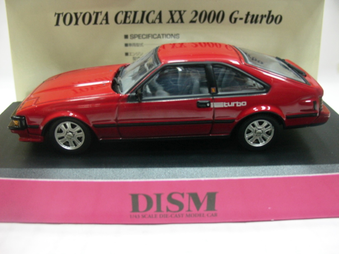 WOW EXTREMELY RARE Toyota Celica XX 2000 G Turbo RHD 1983 Red 1:43