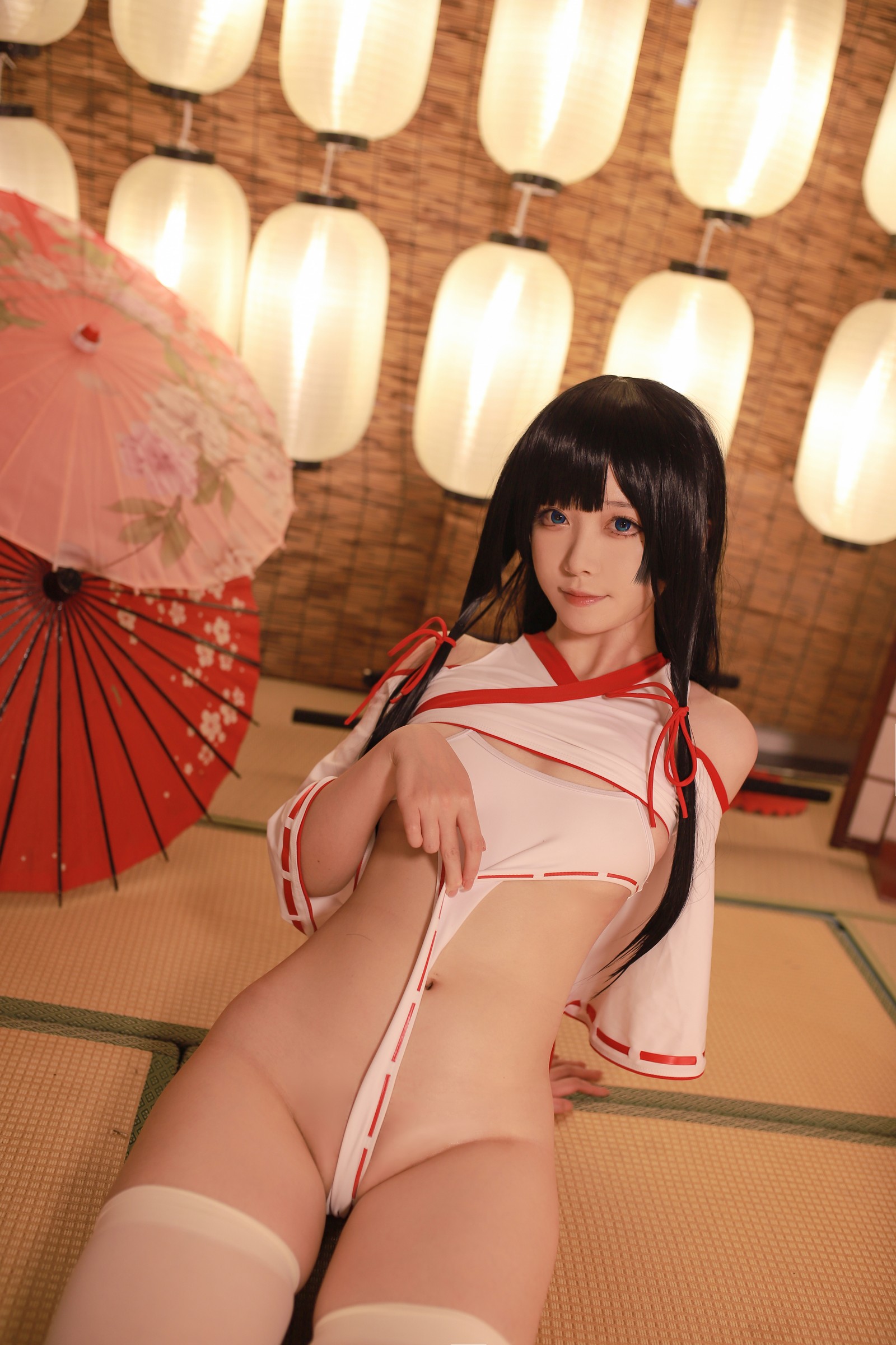 朝霧愛 – ビッチ巫女 Cosplay 高清写真（31P-305.1M）反差主题插图3