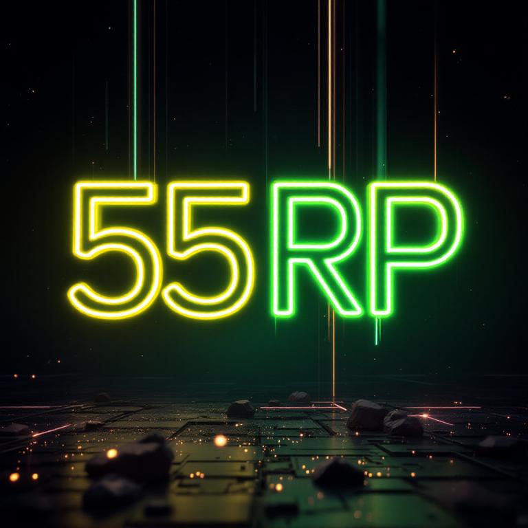 Banner Aplikasi 55RP dengan akses permainan digital