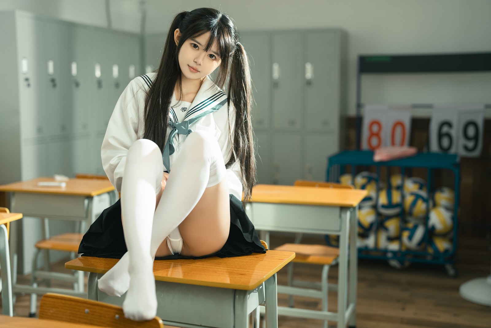 rua阮阮 授课中 教室主题 写真合集｜剧情系校园写真（57P｜855MB）插图5