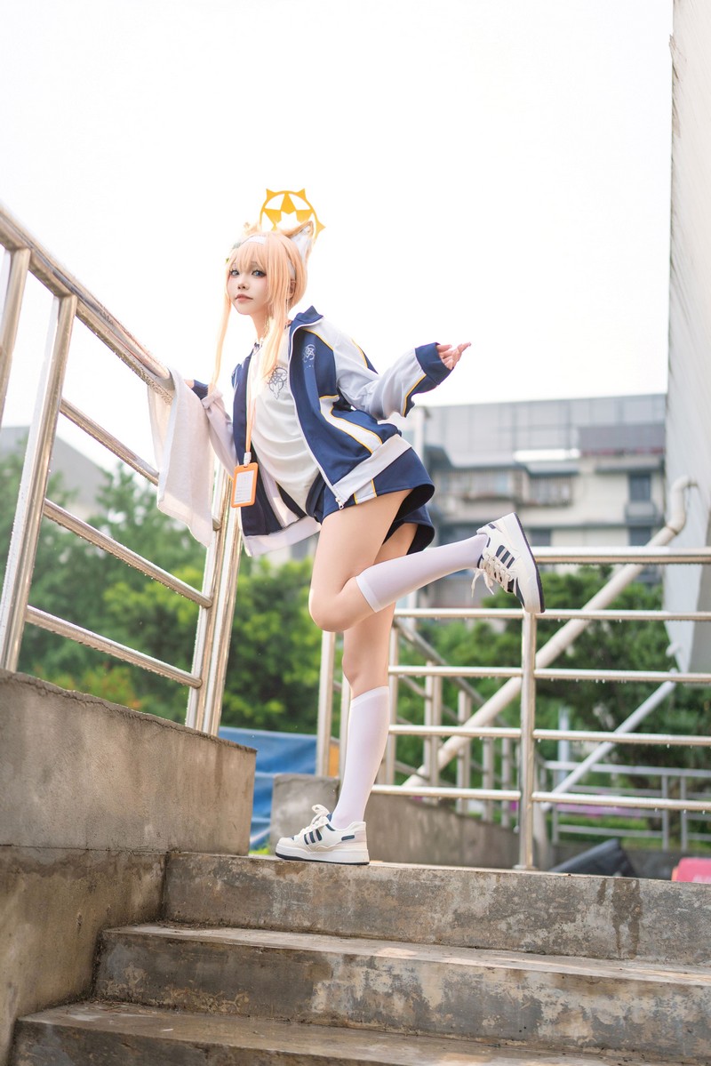 艾西Aiwest 碧蓝档案伊落玛丽体操服Cosplay写真图集 高清美图 44P (178MB)插图4