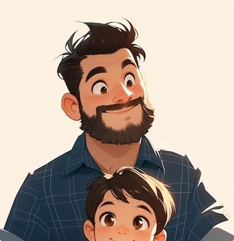 Happy parents with child