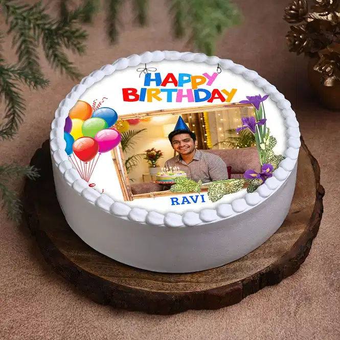 Personalised Birthday Photo Cake849