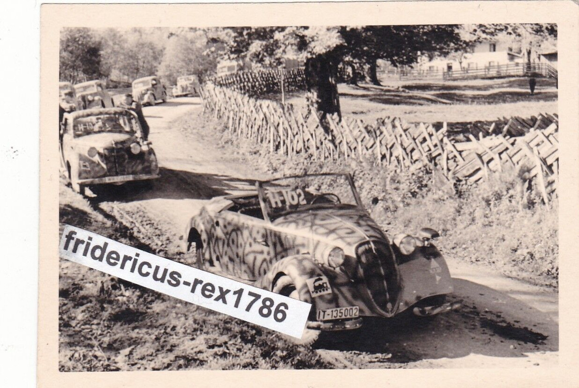 Fiat Beute Kfz Auto Kolonne top Tarnanstrich camo Italien Österr