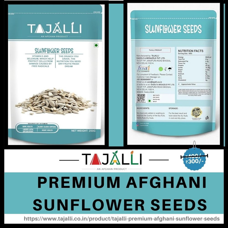TAJALLI Premium Afghani Sunflower Seeds