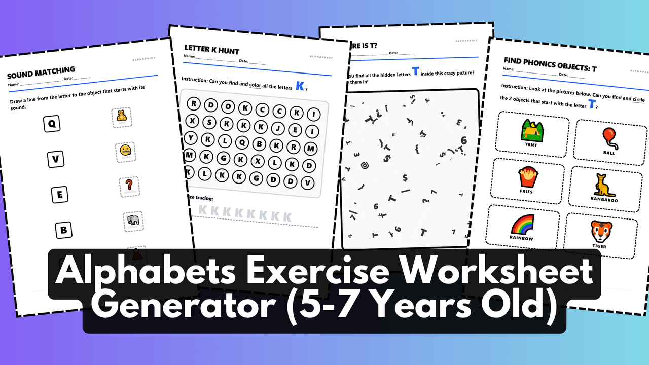 Pratonton Latihan Huruf