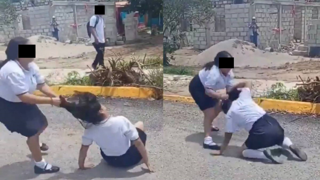 Estudiantes se agarraran a golpes en pleno regreso a clases en Tabasco
