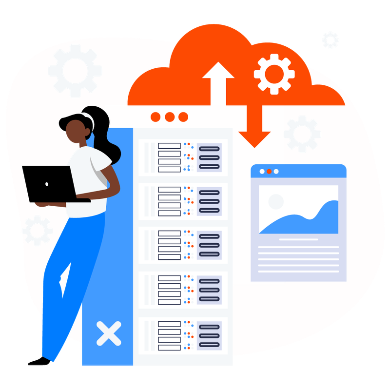 Custom software development illustration