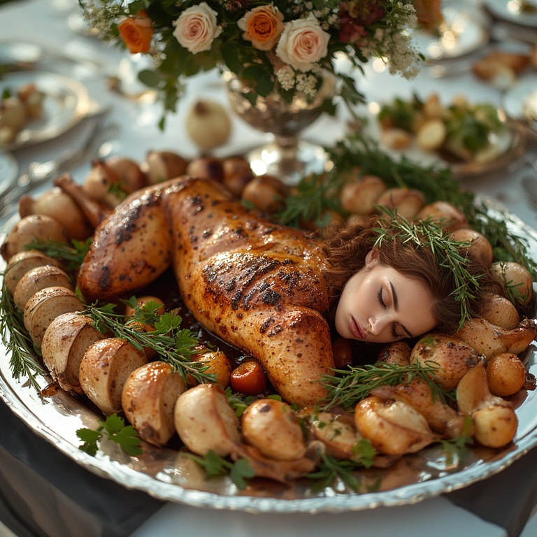 Garden wedding w served Brownhair Serie B 0 03