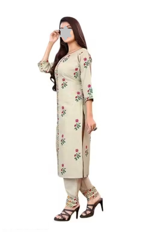 pants kurti kurti pants kurti yellow kurti pant set naira anarkali suit cottan anarkali suit naira kurta set kurti naira cut Color 1 (KS132)