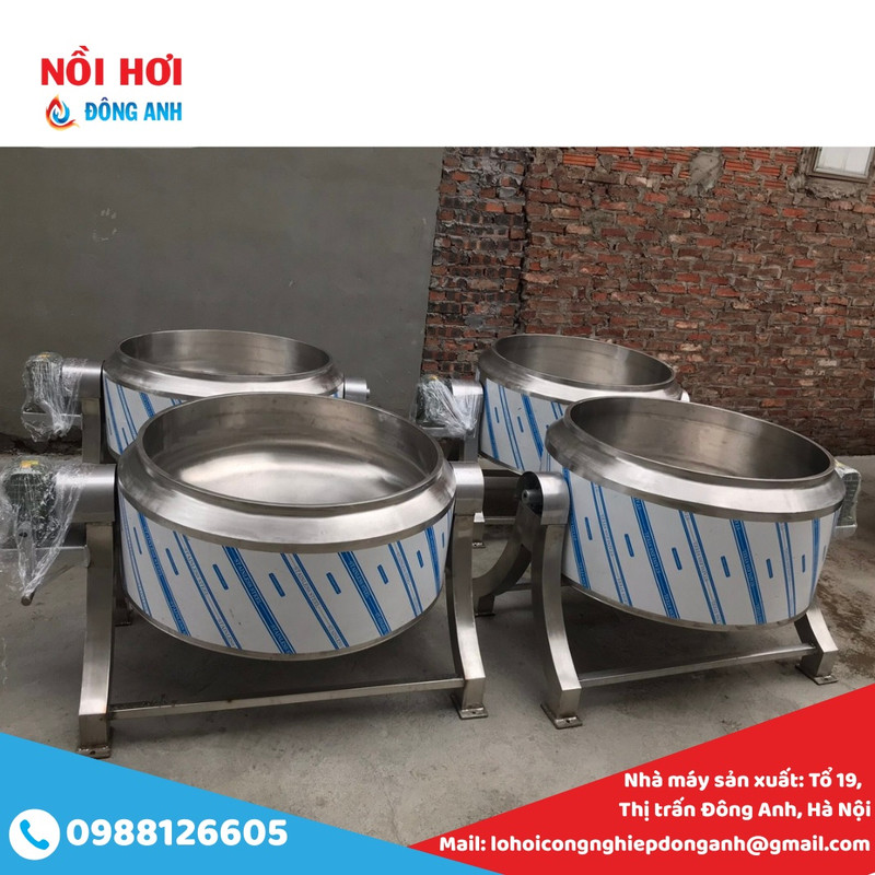 nồi nấu công nghiệp bằng hơi